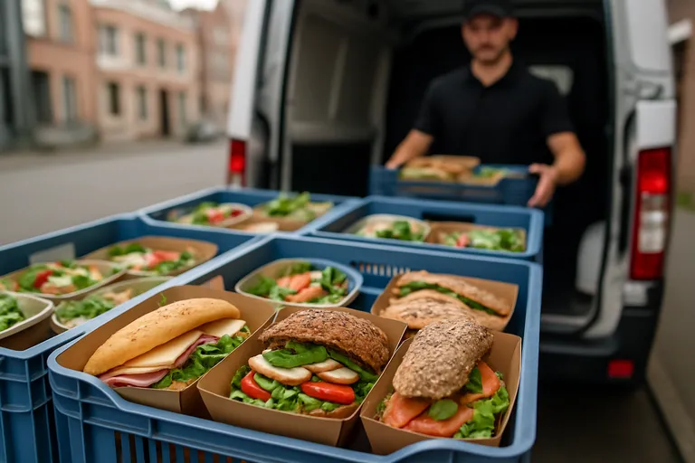 Logistiek en distributie van lunchpakketten